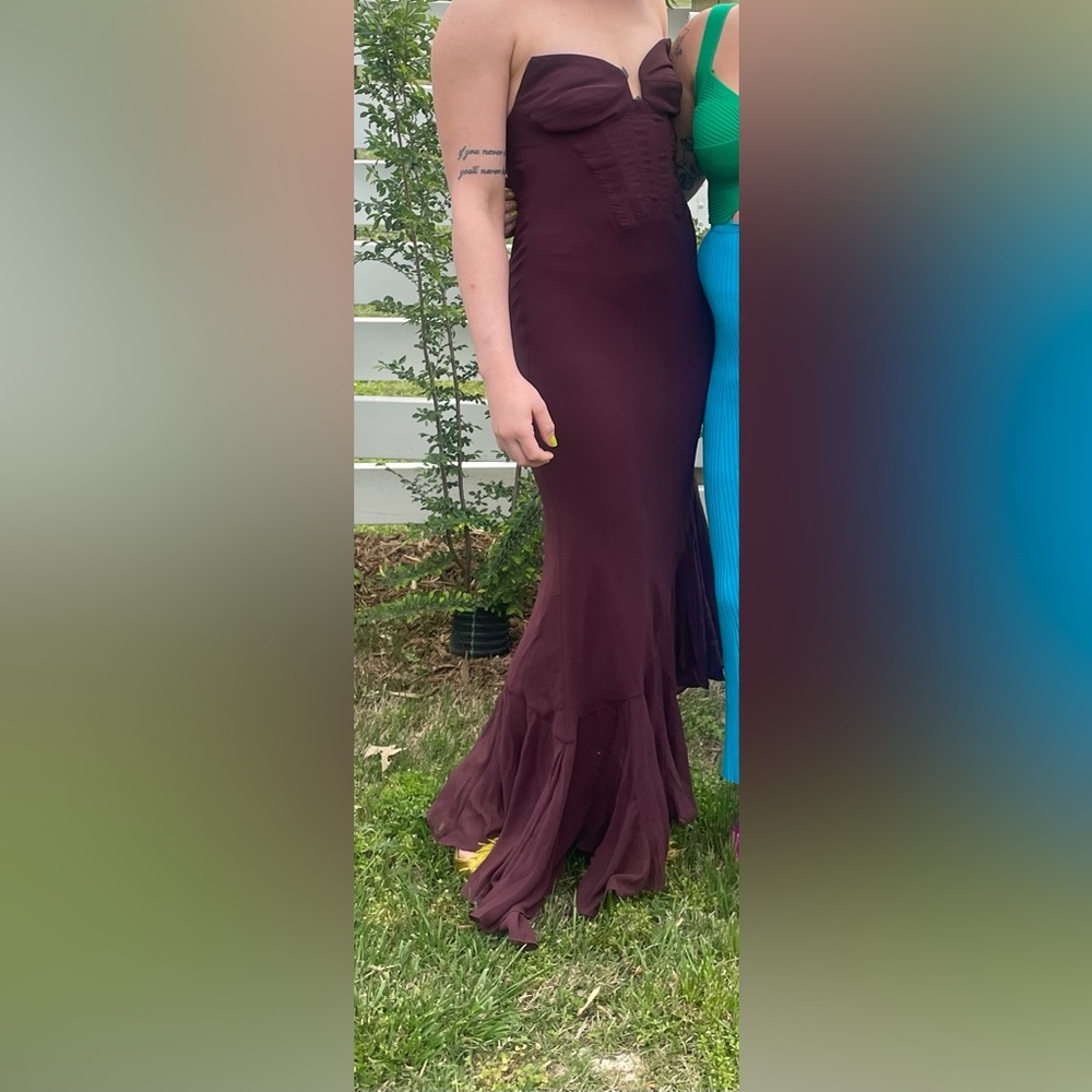 Purple maxi dress